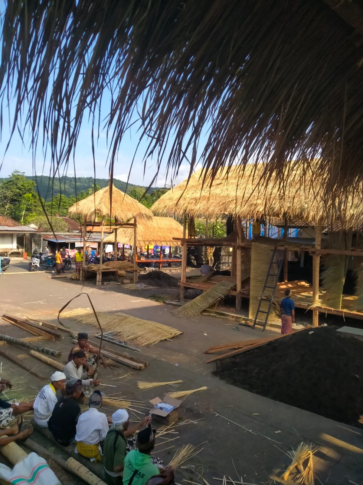 Panggungan Usaba Sri Hampir Rampung